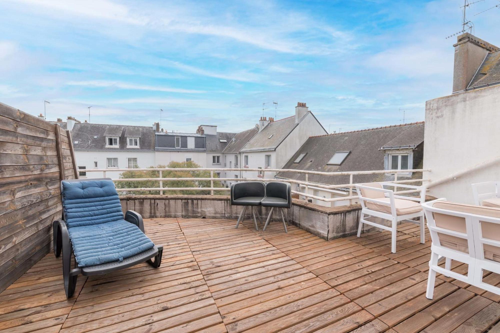 Terrasse Du Maine - Centre Ville - Wifi Saint-Nazaire  Dış mekan fotoğraf